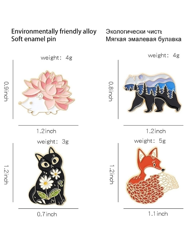 Стильная брошь BLUCOME "Кошка"